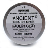 Kaolin ler ansigtsmaske forside af emballage