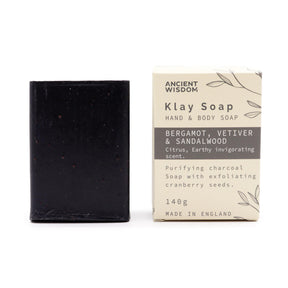 Klay Sæbe | Bergamot & Sandeltræ | Rensende & Fugtgivend2