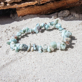 Larimar Chip Armbånd