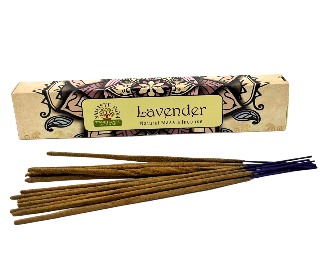 Lavendel røgelsespinde Namaste