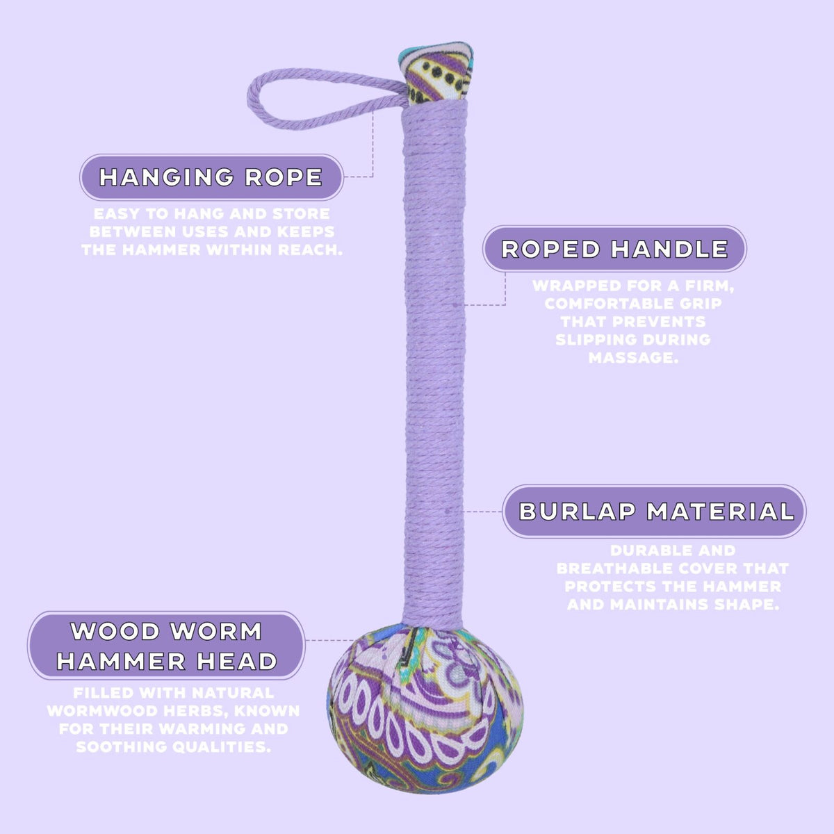 Lilla massage hammer info