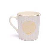 Livets Blomst | Kaffe Kop | Te Krus | Hvid & Guld