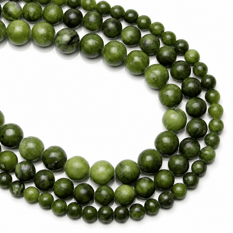 Nefrit Jade | Krystal Perler | 6 mm | 8 mm