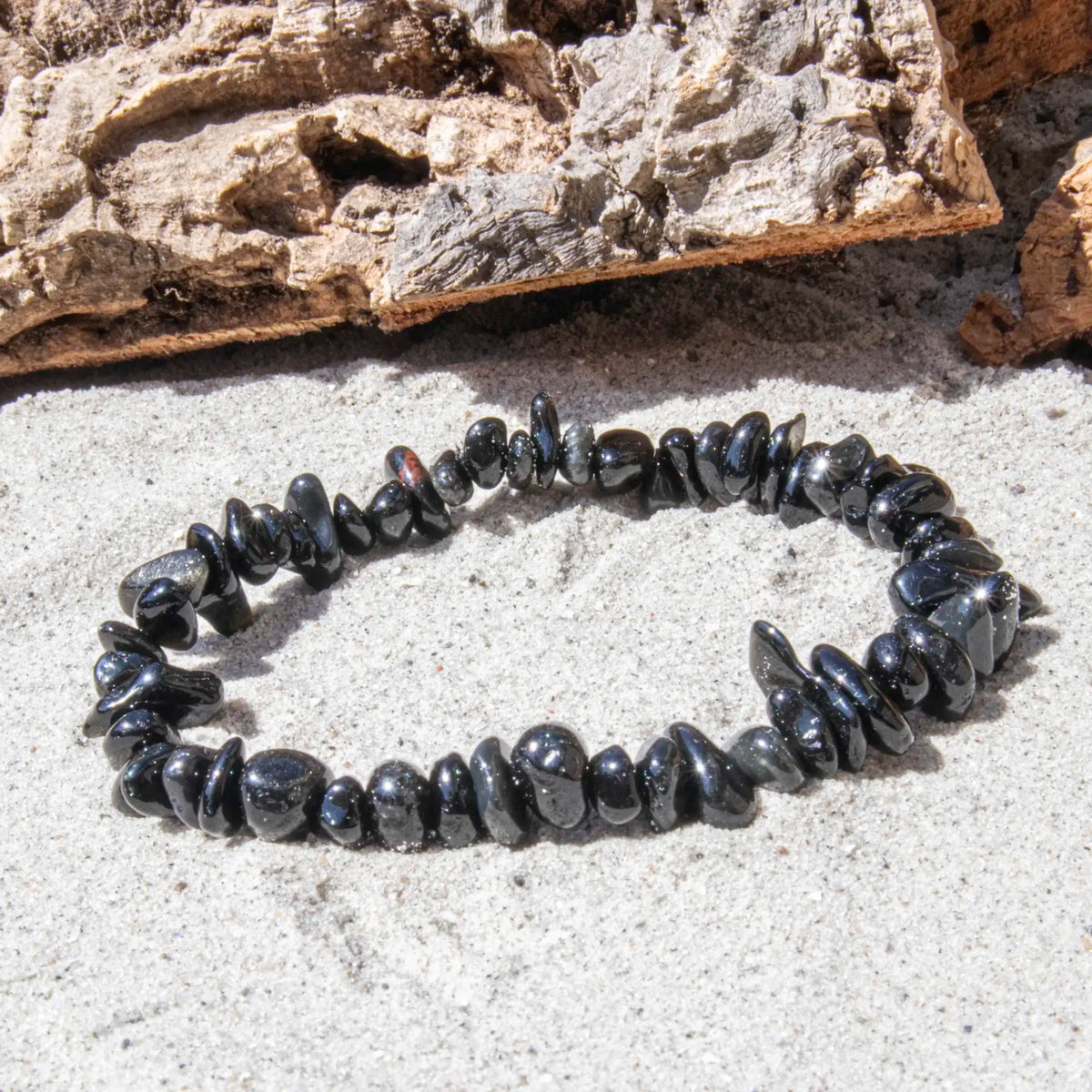 Obsidian Chip armbånd