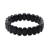 Onyx facet armbånd
