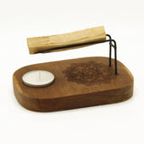 Palo Santo Holder Mandala med lys og palo