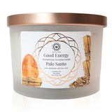 Good Energy | Palo Santo | Karneol | Øko Aromaterapi Krystal Duft Lys