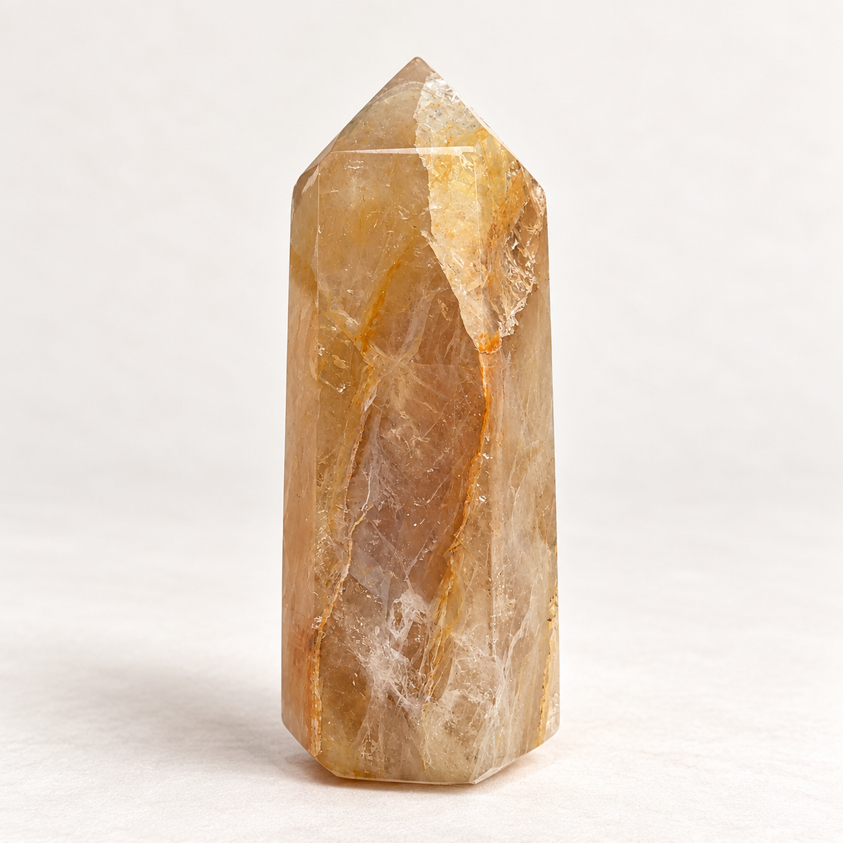 Golden Healer | Kvarts Tårn | Ca. 5-9 cm | Madagaskar | Vælg Dit Tårn