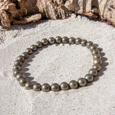 Pyrit armbånd 6 mm