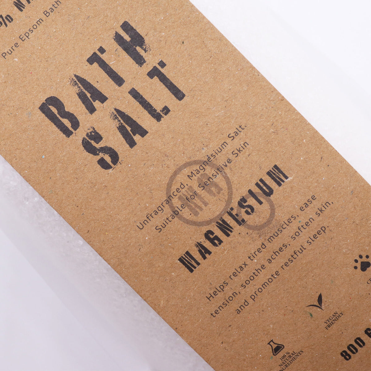 Ren Epsom Salt | Lav Dit Eget Badesalt | Greenman Rituals | 800 gram