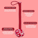 Rød massage hammer info