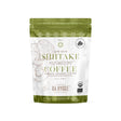 shiitake svampekaffe i plast pose med grønne nuancer