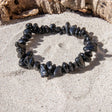 Guld Obsidian Chip armbånd