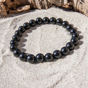 Sort Obsidian armbånd 8 mm