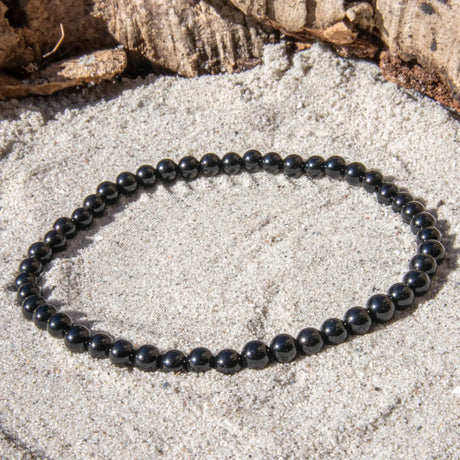 Sort Onyx armbånd 4 mm