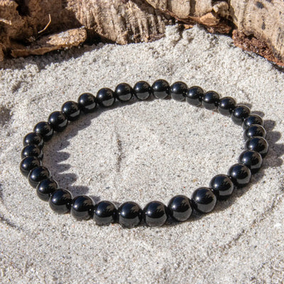 Sort Onyx armbånd 6 mm