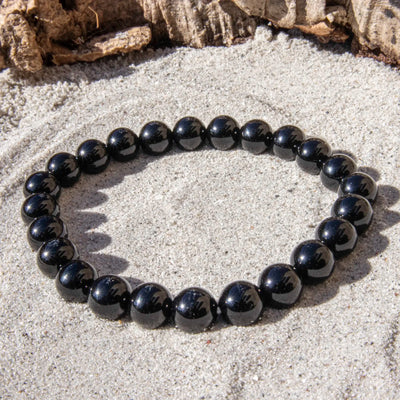 Sort Onyx armbånd 8 mm