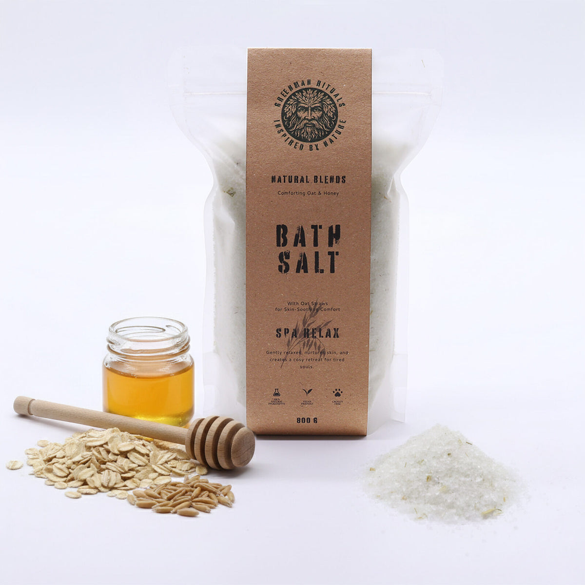 Spa Relax | Oat & Honey | Badesalt | Greenman Rituals | 800 gram