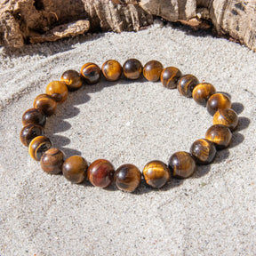 Tigerøje armbånd 8 mm
