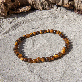 Tigerøje armbånd til børn 4 mm