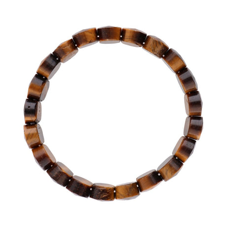 Tigerøje facet armbånd unisize
