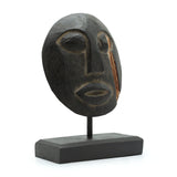 Timor Tribal Dekorativ Maske Statue | Sort | 27 x 20 x 9 cm