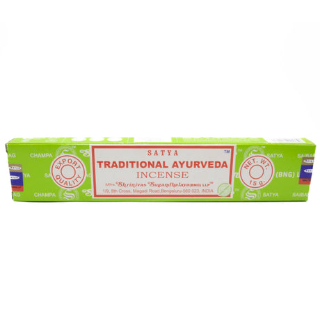 Traditional ayurveda røgelsespinde fra Satya