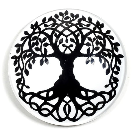 tree of life magnet I sort og hvid