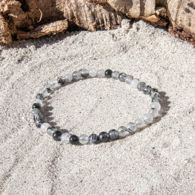 Turmalin Kvarts armbånd 4 mm til børn