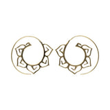 Spiralblomst | Øreringe | Bronze | 4,5 cm.