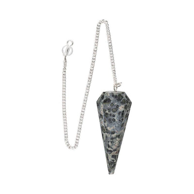 Kambaba Jaspis | Facetslebet Pendul | 4,5 x 1,7 cm.