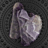 Ametyst | Gua Sha | Massage Sten | 8 cm.