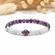 armbånd ametyst akvamarin