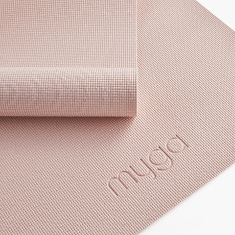 blush MYGA yoga måtte med logo