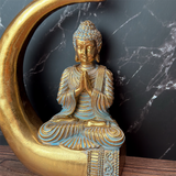 buddha på stødtand statue tæt på