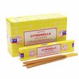 citronella røgelsespinde Satya i gul æske