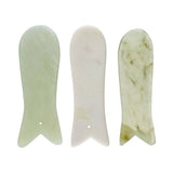 Grøn Jade | Krystal Gua Sha Fisk | 4 x 7 cm