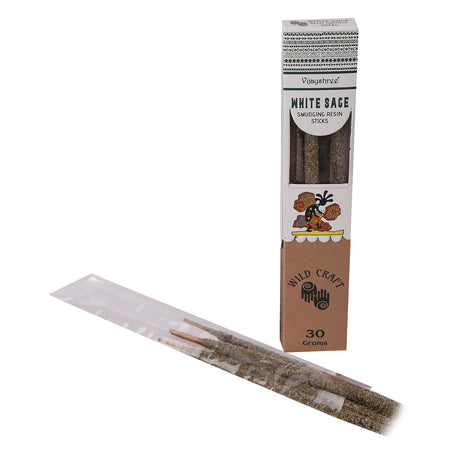 hvid salvie resin smudge røgelsespinde