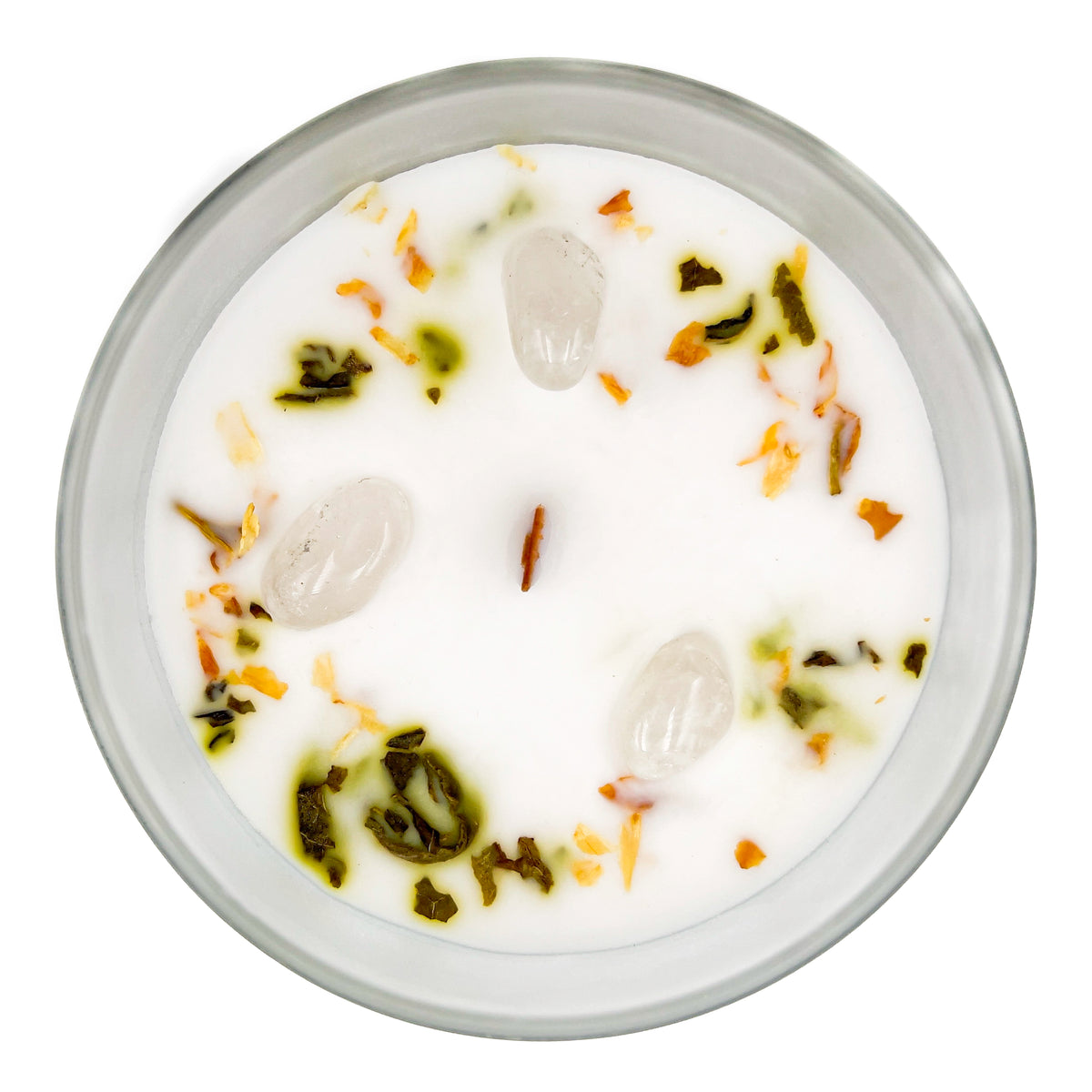 Spiritual Balance | Jasmin | Bjergkrystal | Øko Aromaterapi Krystal Duft Lys