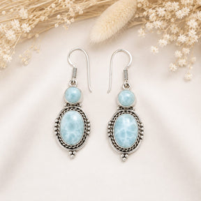 larimar øreringe