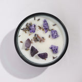 Lavendel & Ametyst | Krystal Duftlys | Hop Hare