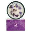 lavendel og ametyst krystal duftlys fra hop hare set oppe fra