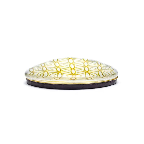 livets blomst magnet guld
