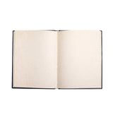 månefase notesbog i sort