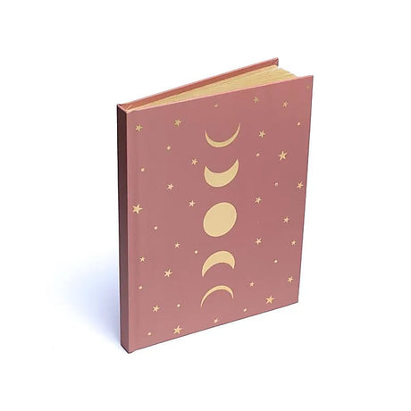 månefase notesbog pink