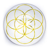 seed of life magnet I guld og hvid