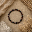 mahogni obsidian 6 mm armbånd