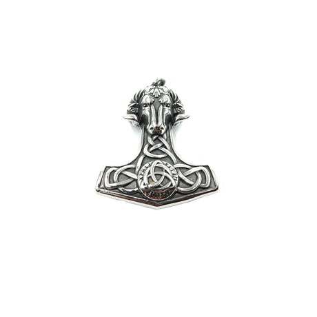 mjølner amulet halskæde vedhæng i rustfrit stål