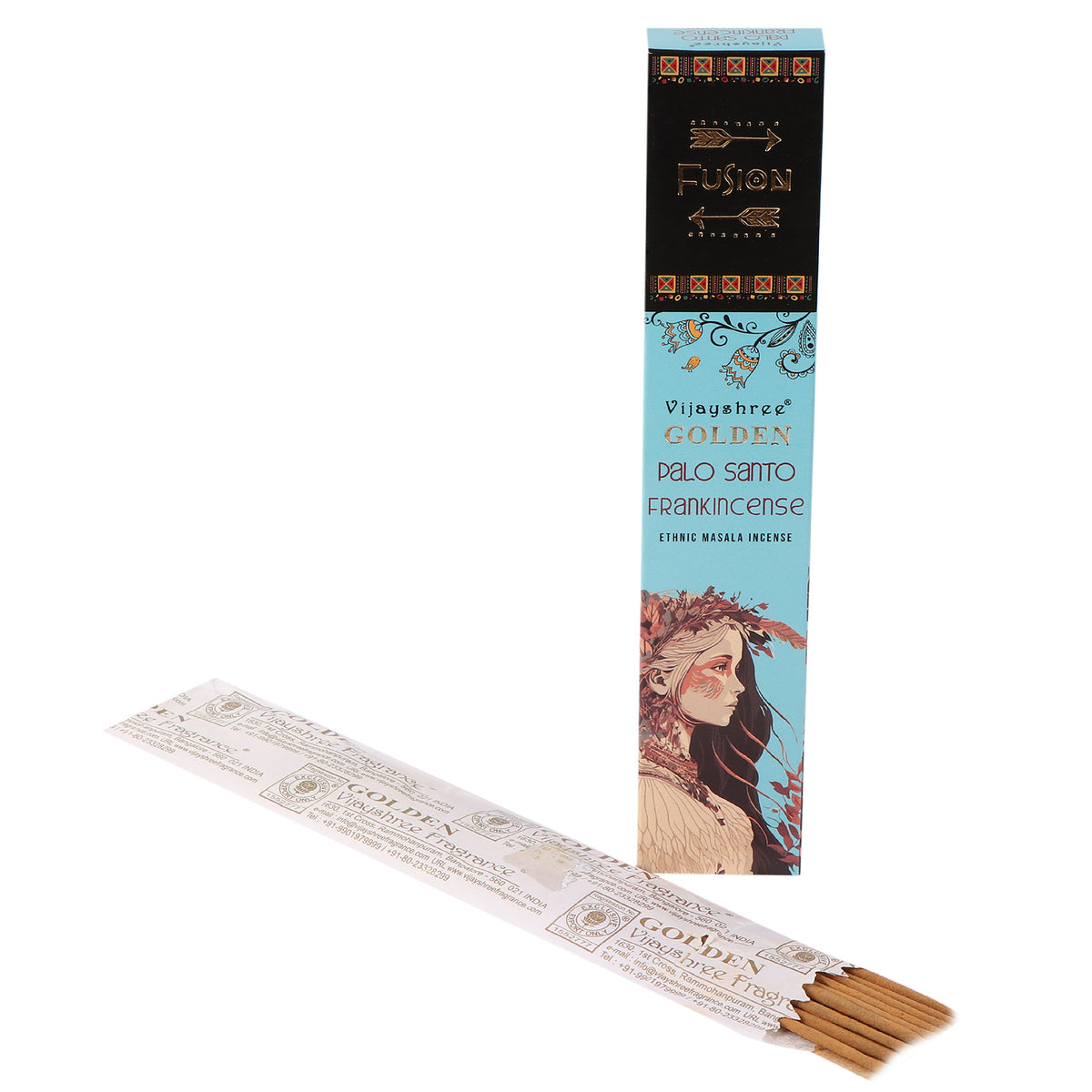 palo santo frankincense røgelsespinde med pinde foran