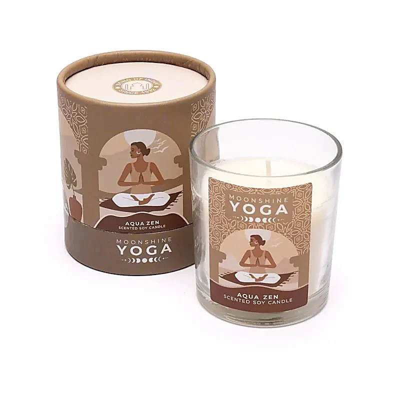 Aqua Zen | Moonshine | Yoga | Duftlys | 20 Timers Brændetid